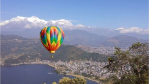 Hot air ballooning in pokhara
