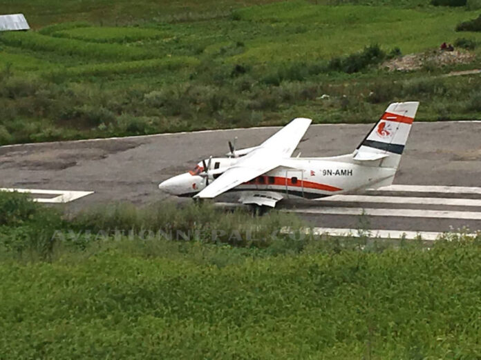 Mountain flight from Simkot