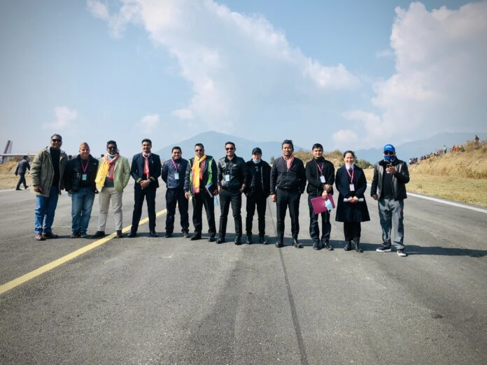 Nepal airlines test flight